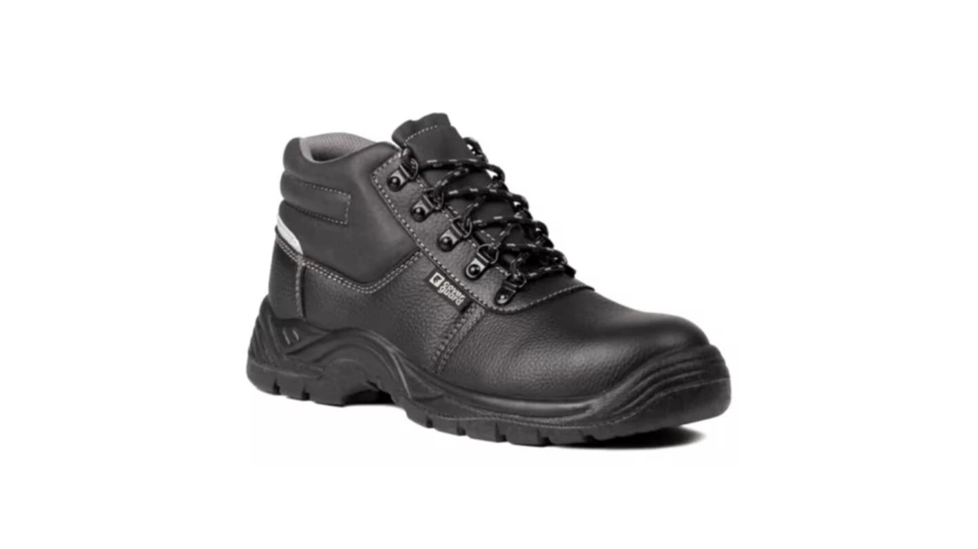 Coverguard 9AGH010 Black Steel Toe Capped Unisex Safety Shoe, UK 1, EU 34
