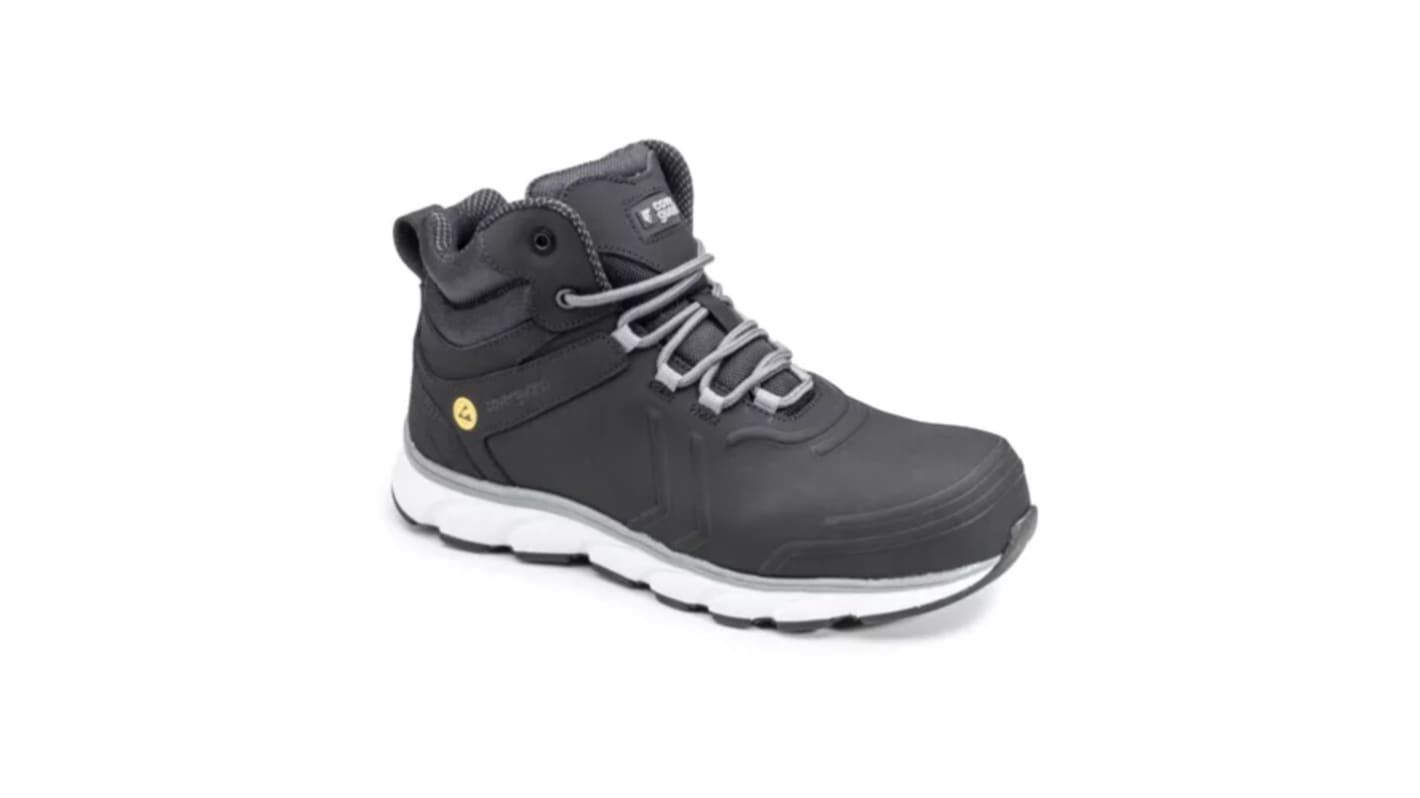Coverguard 9SHU150 Black ESD Safe Composite Toe Capped Unisex Safety Shoe, UK 4, EU 37