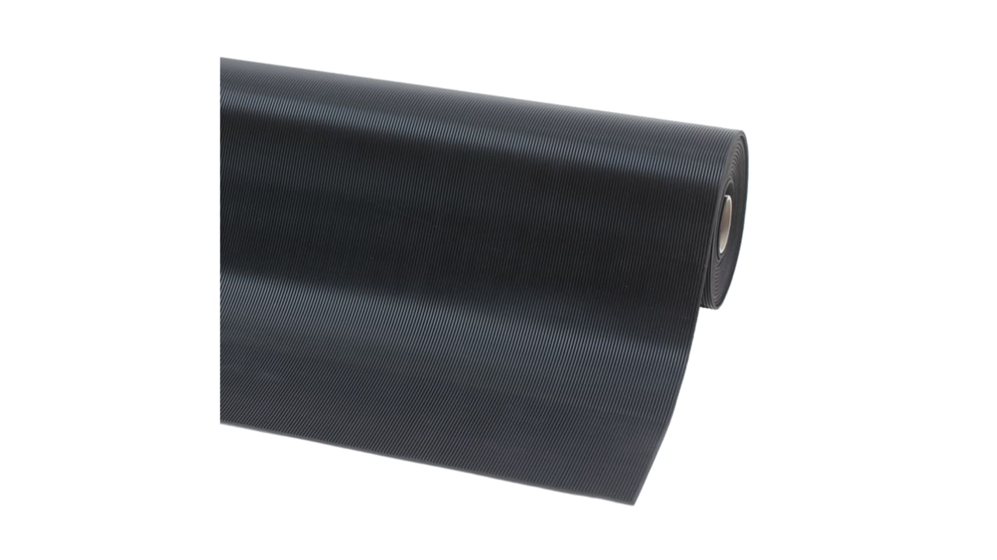 Alfombrilla antifatiga Notrax 750 de Mezcla de caucho nitrílico Negro, 1000cm x 100cm x 3mm, antidelizante