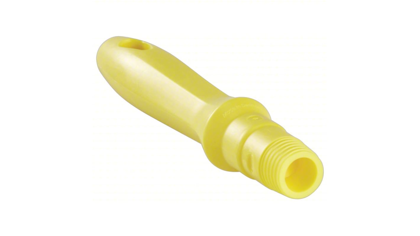 Mango Vikan de Polipropileno, color Amarillo, long. 160mm, para usar con Limpiadores, apretones y raspadores de mesa o