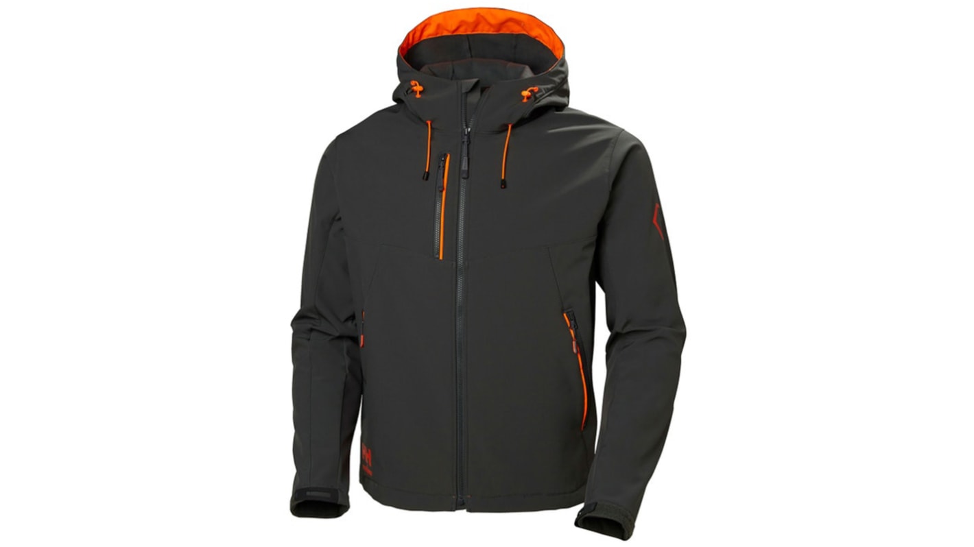 Helly Hansen ソフトシェルジャケット 男性用 4XL ダークグレー 通気性、 撥水性 74140