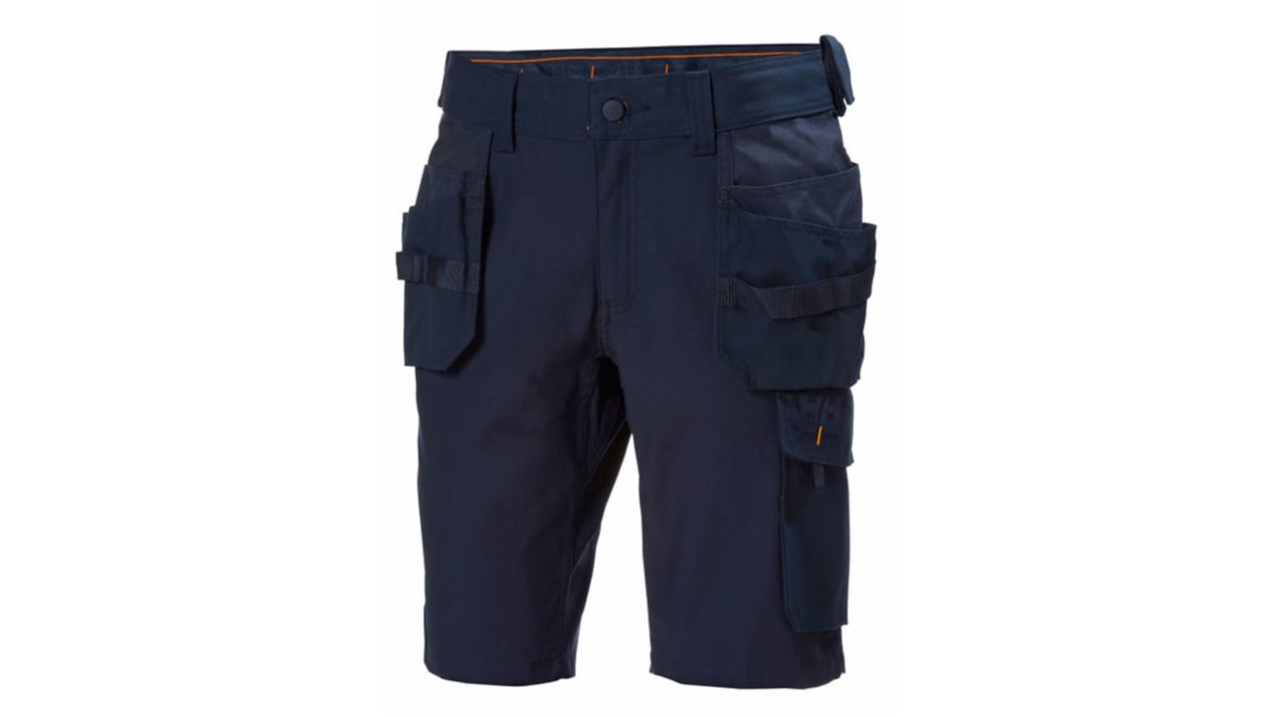 Pantalón para Hombre, pierna 85cm, Azul marino, Duradero, Elástico, Algodón, poliéster 77521 33plg 84cm