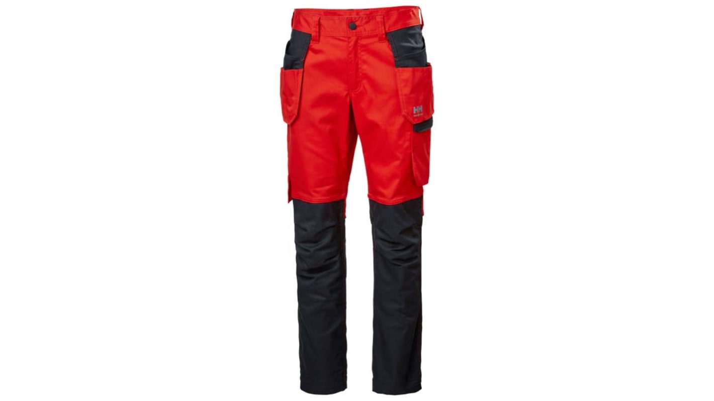 Helly Hansen 77523 Navy Men's Cotton, Polyester Lightweight, Stretchy Work Trousers 33in, 84cm Waist