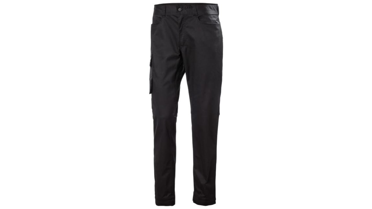 Helly Hansen 77525 Black Men's Cotton, Polyester Stretchy Trousers 47in, 120cm Waist