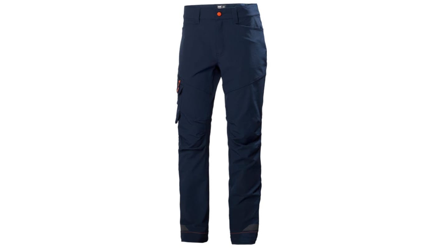 Pantaloni Blu Navy 6% Elastane, 94% Poliammide per Uomo, lunghezza 80cm Leggero, Elastico 77574 33poll 84cm