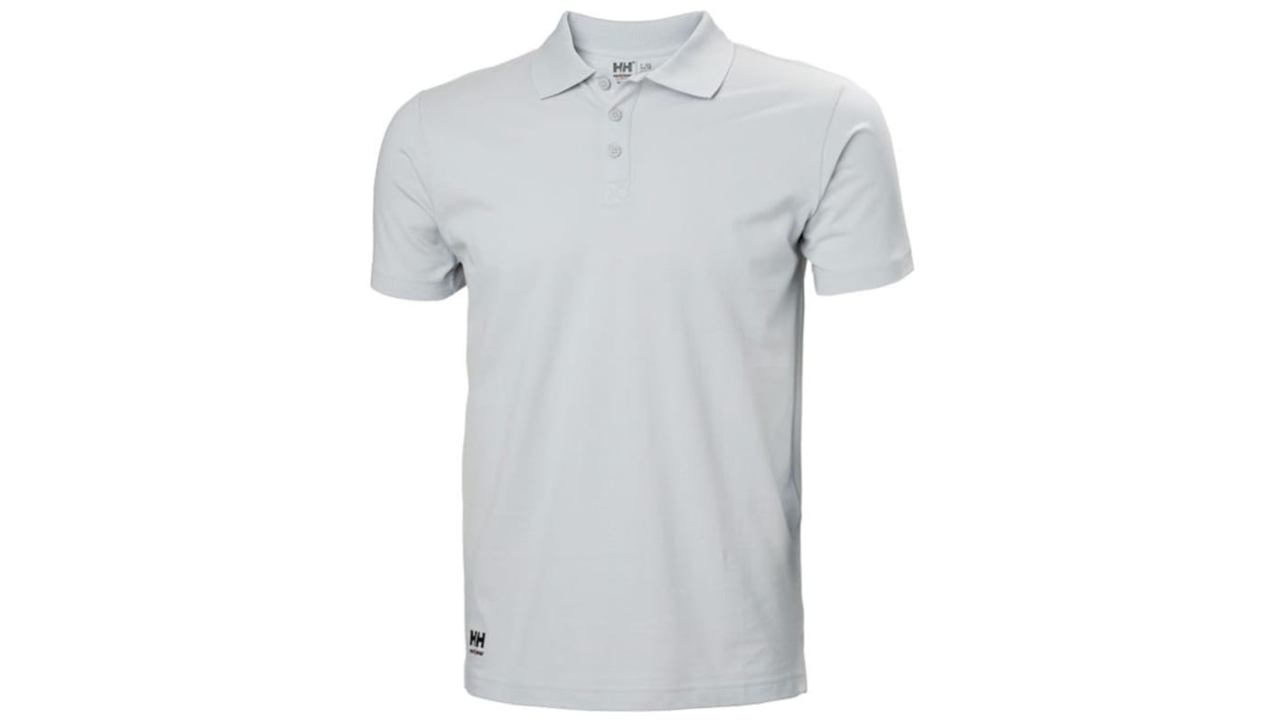 Helly Hansen 79167 Grey 100% Cotton Polo Shirt, UK- S, EUR- S