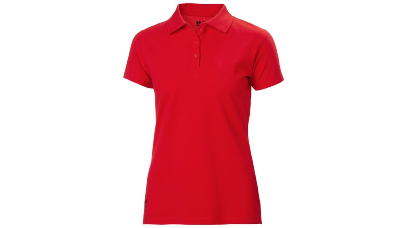 Helly Hansen 79168 Red 100% Cotton Polo Shirt, UK- XS, EUR- XS