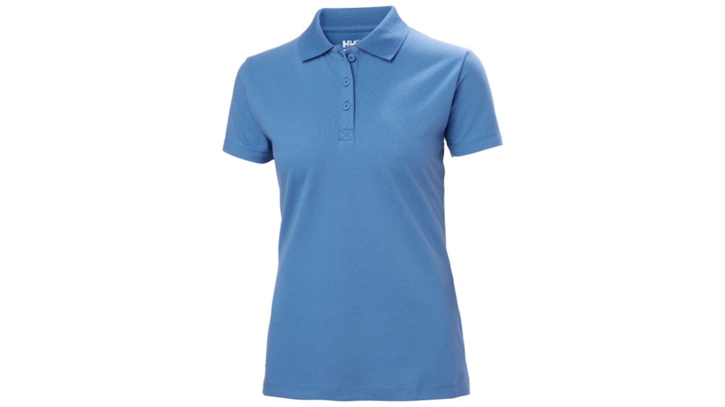 Helly Hansen 79168 Polohemd, 100 % Baumwolle Blau, Größe L