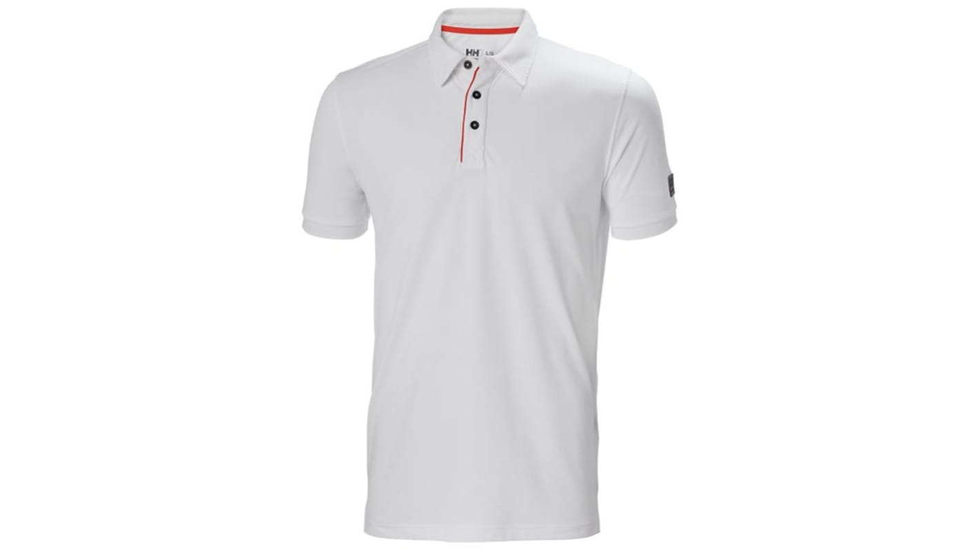 Helly Hansen 79248 White Polyamide Polo Shirt, UK- M, EUR- M