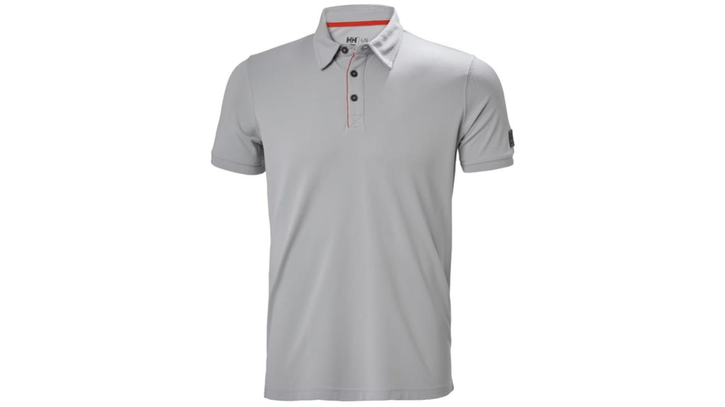 Helly Hansen 79248 Grey Polyamide Polo Shirt, UK- L, EUR- L