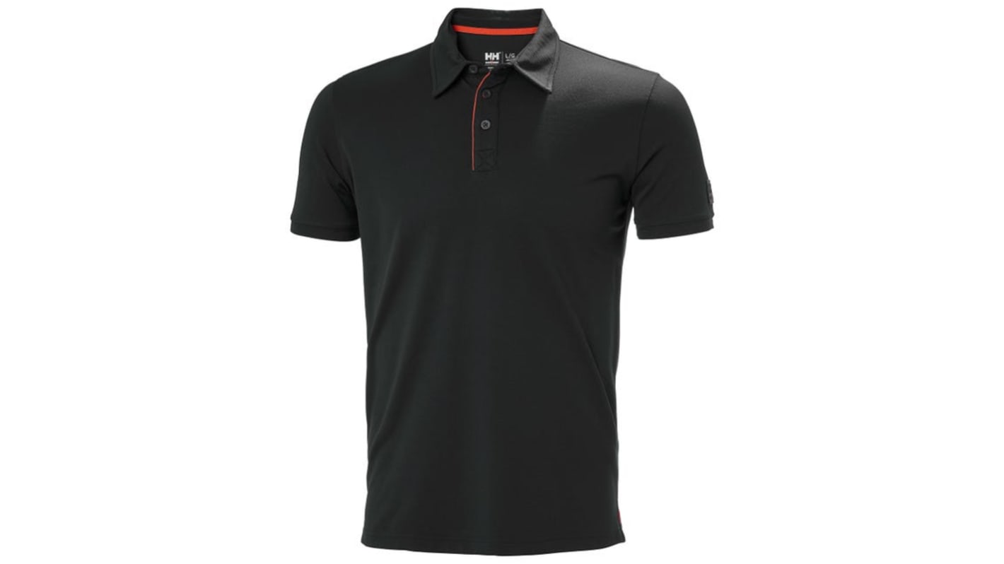 Helly Hansen 79248 Black Polyamide Polo Shirt, UK- M, EUR- M