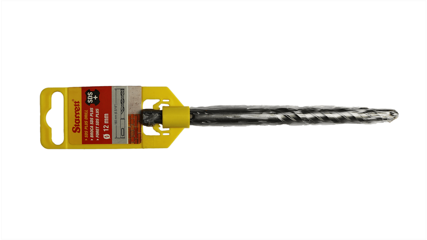 KBPS12B Starrett SDS Plus Series Carbide Tipped SDS Plus Drill Bit