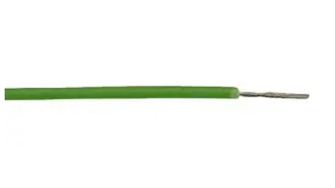 Alpha Wire Hook-up Wire PVC Series Green 0.09 mm² Hook Up Wire, 28, 7/36, 100ft, PVC Insulation