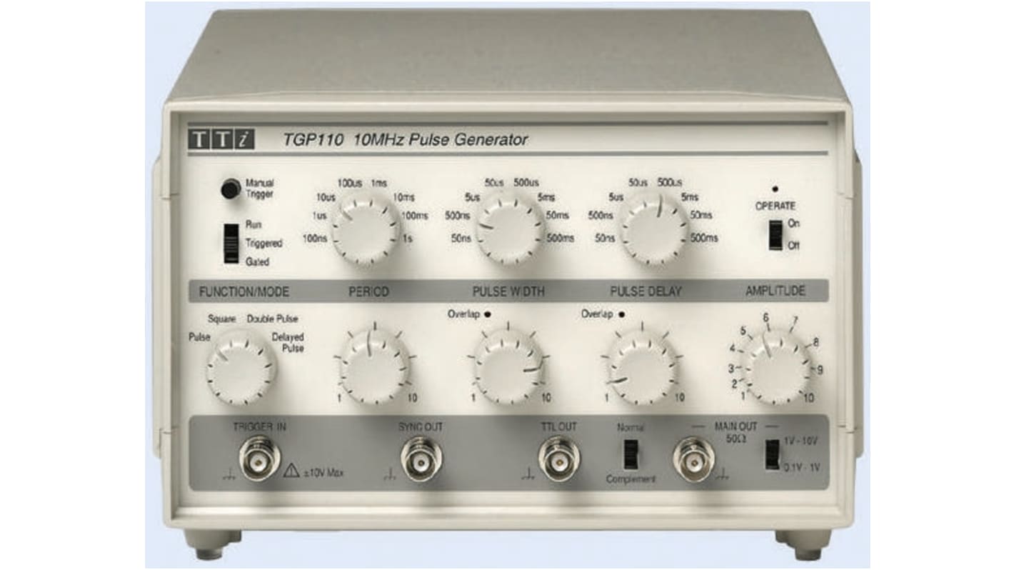 Generador de impulsos Aim-TTi TGP 110, calibrado RS, frecuencia de 0,1 Hz → 10MHZ