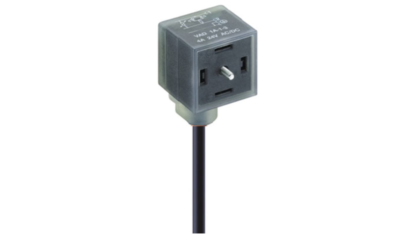 Conector de válvula DIN 43650 Lumberg Automation VAD, hembra, 2P+E, 24 VCA/VCC