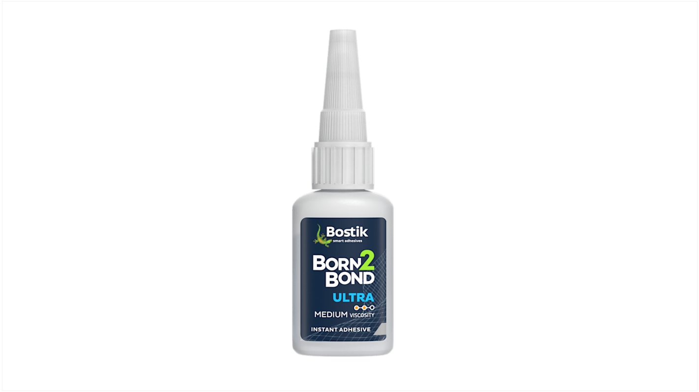 Adhésif instantané Bostik Liquide, Pâte Transparent, Flacon, 20 g, Born2Bond