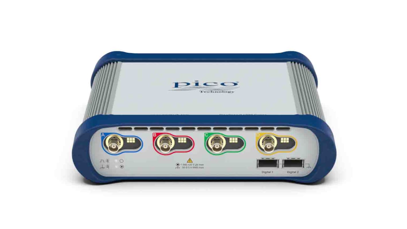 Osciloscopio basado en PC Pico Technology 6404E, calibrado RS, canales:4 A, 500MHZ, interfaz USB