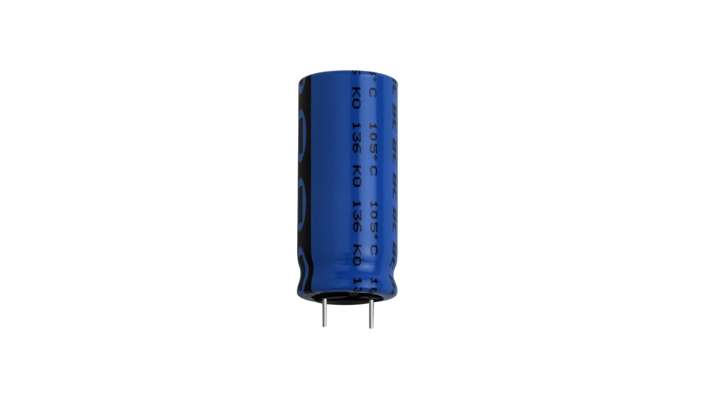 Vishay 470μF Aluminium Electrolytic Capacitor 50V dc, Through Hole - MAL213661471E3