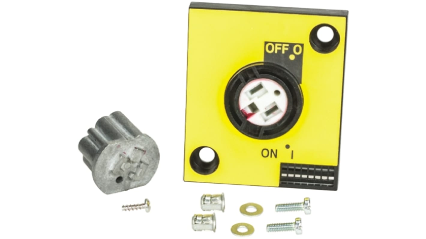 Schneider Electric Red/Yellow Rotary Handle