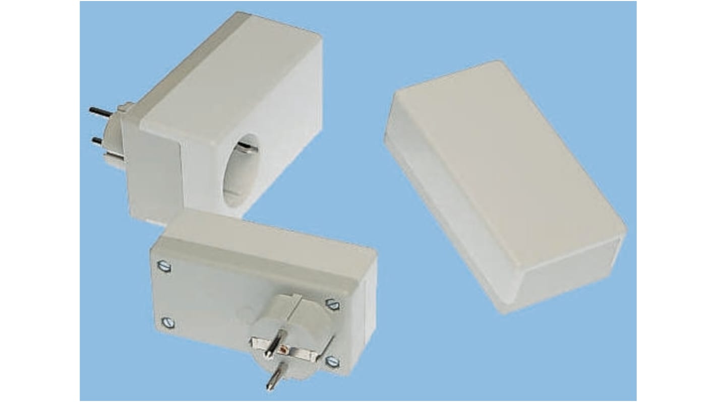 Caja de fuente de alimentación de ABS, 120 x 65 x 65mm, Blanco