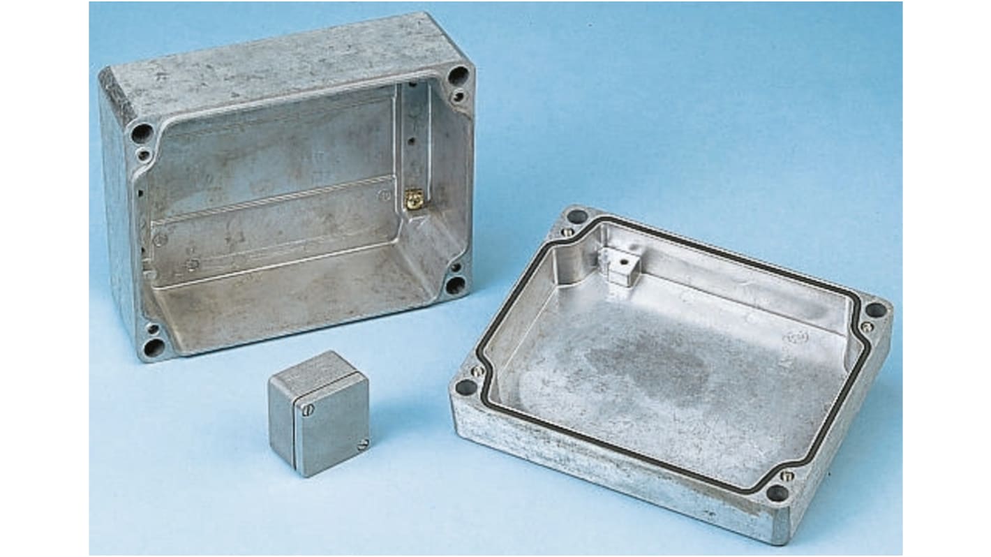 Weidmuller K Series Grey Aluminium Enclosure, IP66, IP67, IP68, Grey Lid, 100 x 350 x 160mm