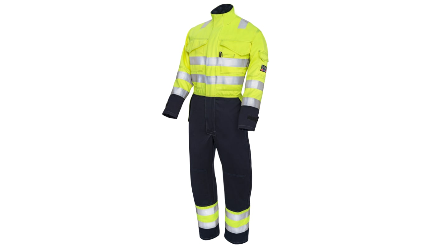 ProGARM Warnschutz-Overalls, XXL, Wiederverwendbar, , Gelb/Marineblau, Antistatisch, Flammhemmend