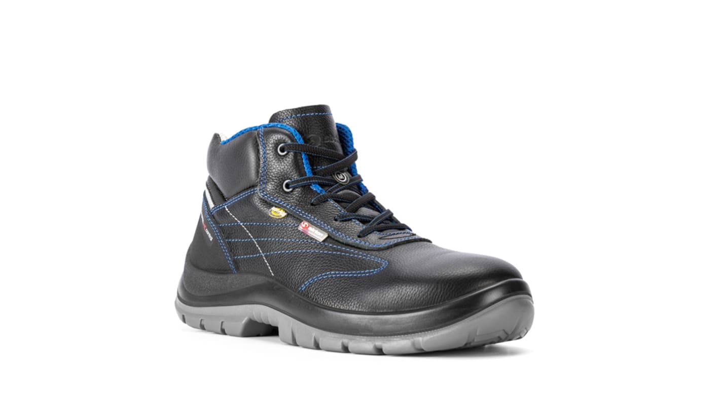 BELLUNO MEDIUM FIT BLACK/BLUE LEATHER SH