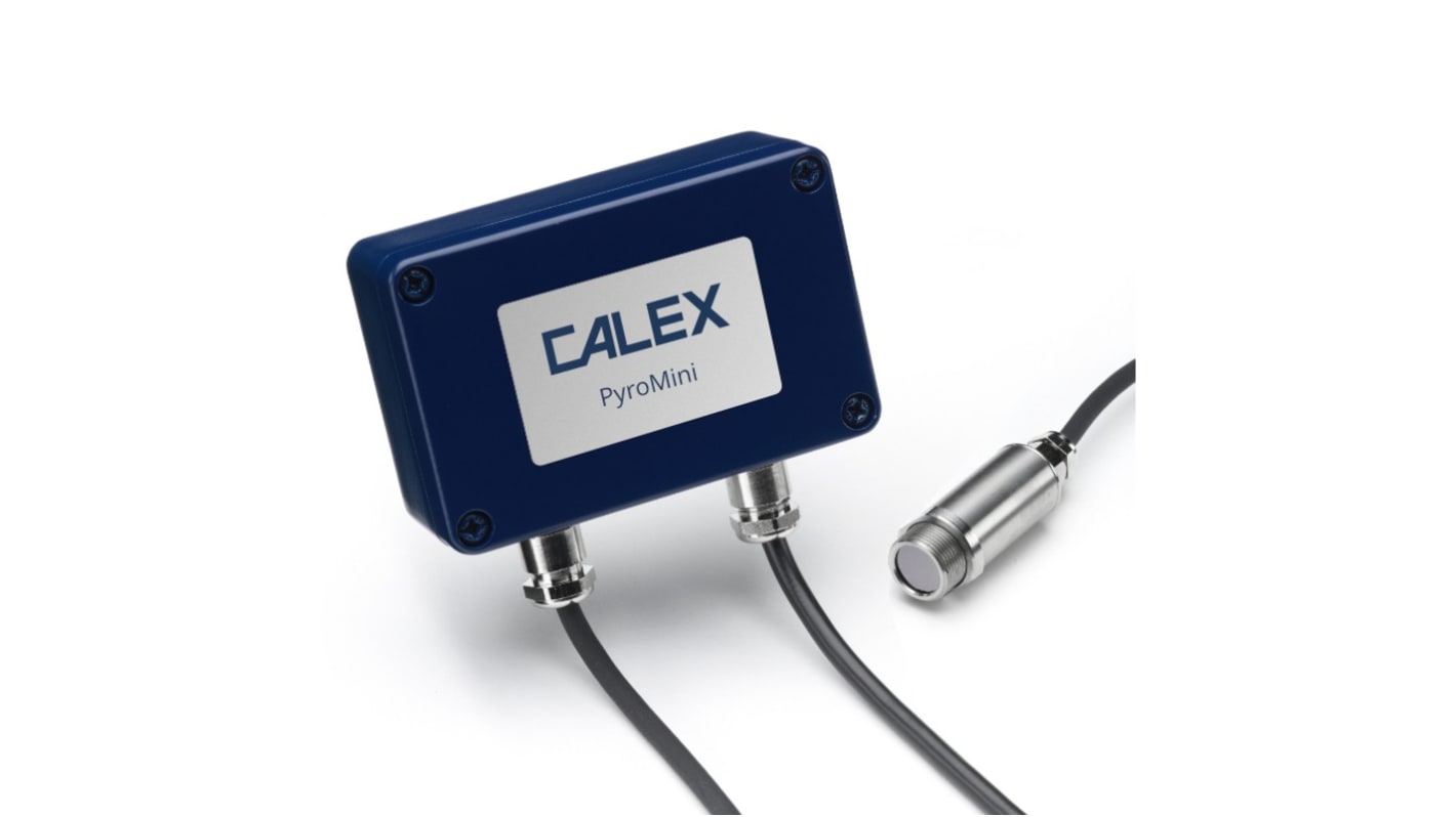 Calex Infrarot-Temperatursensor, Temperaturfühler Ausgang, 200 ms, ±2°C oder 1% vom Messwert, 24 V, 4-20 mA, 1m Kabel