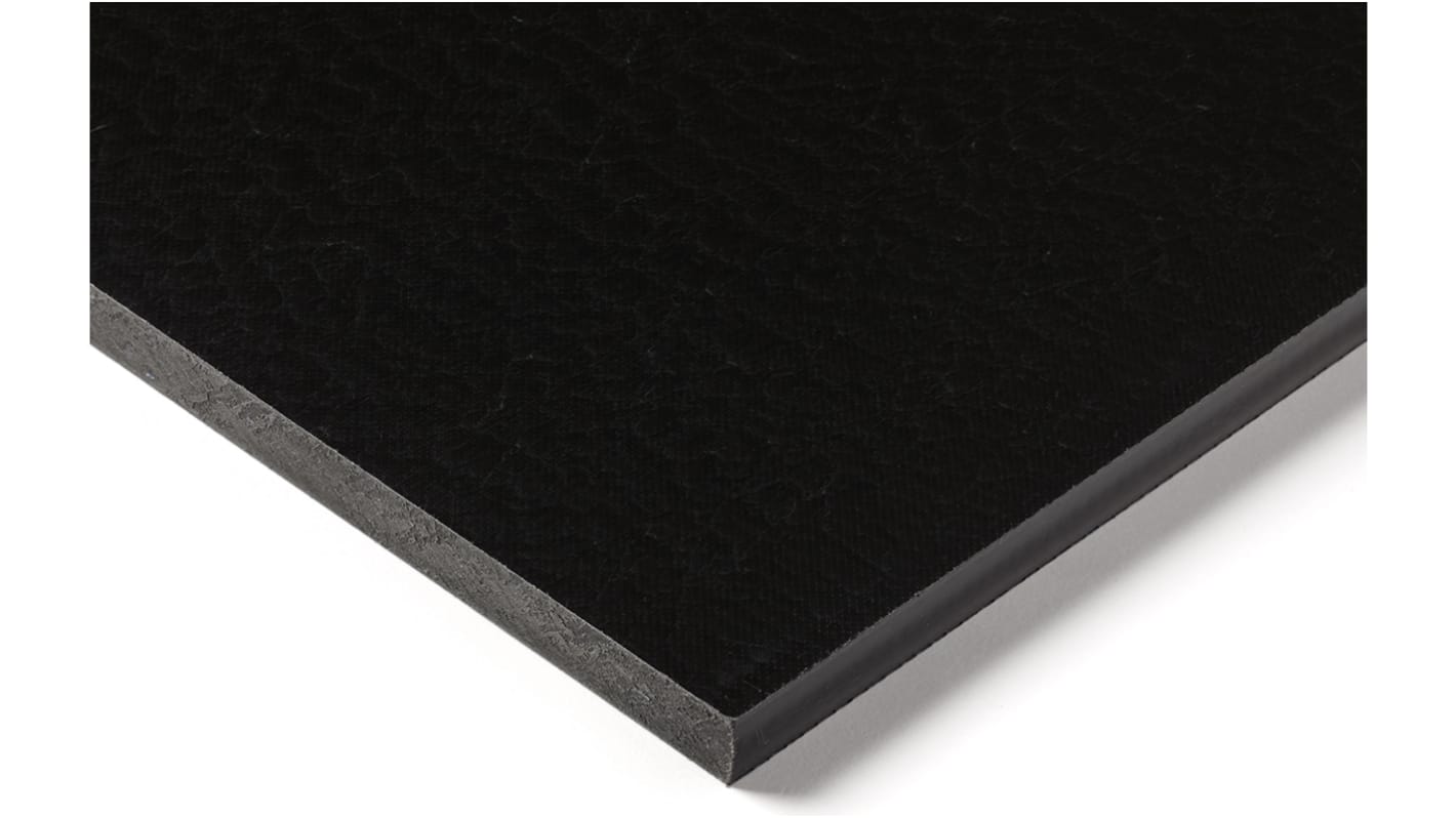 RS PRO PA Kunststoffplatte, Schwarz, 10mm x 300mm x 500mm / 1.14g/cm³ bis +100°C, Voll