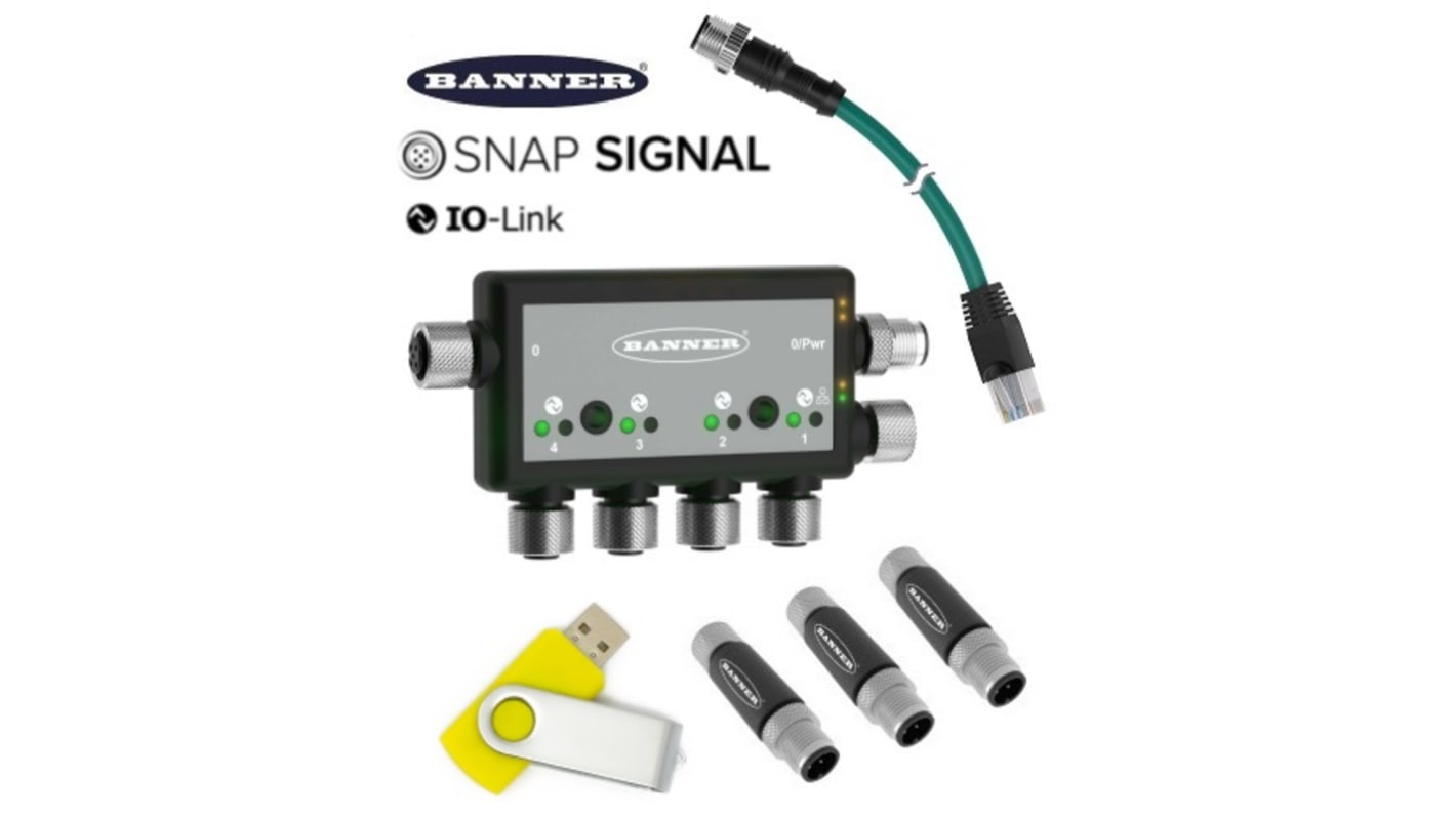 Banner SNAP Signal Series, M12 Starter Kit IO-Link