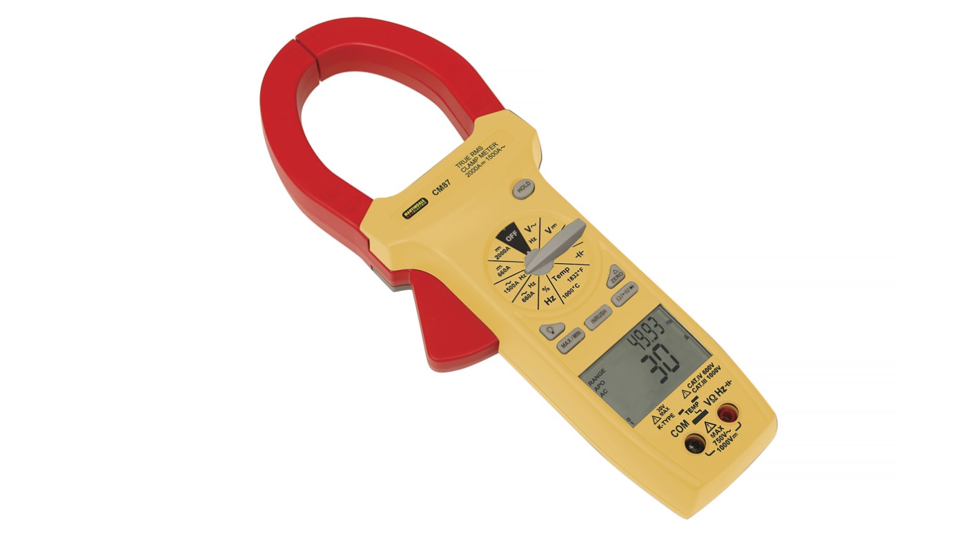 Martindale MARCM87 Clamp Meter, 2000A dc, Max Current 1500A ac CAT II 1000V With RS Calibration