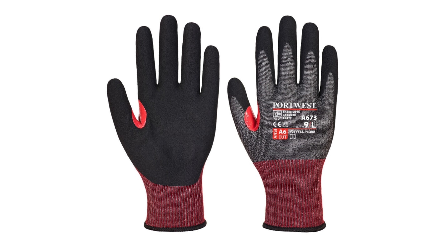 Portwest CS Cut F18 Nitrile GLove Black