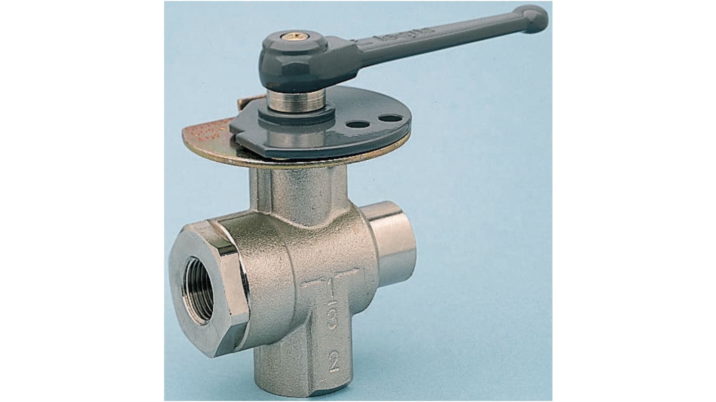 Legris Brass 3 Way, Ball Valve, BSPP 3/8in, 40bar Operating Pressure