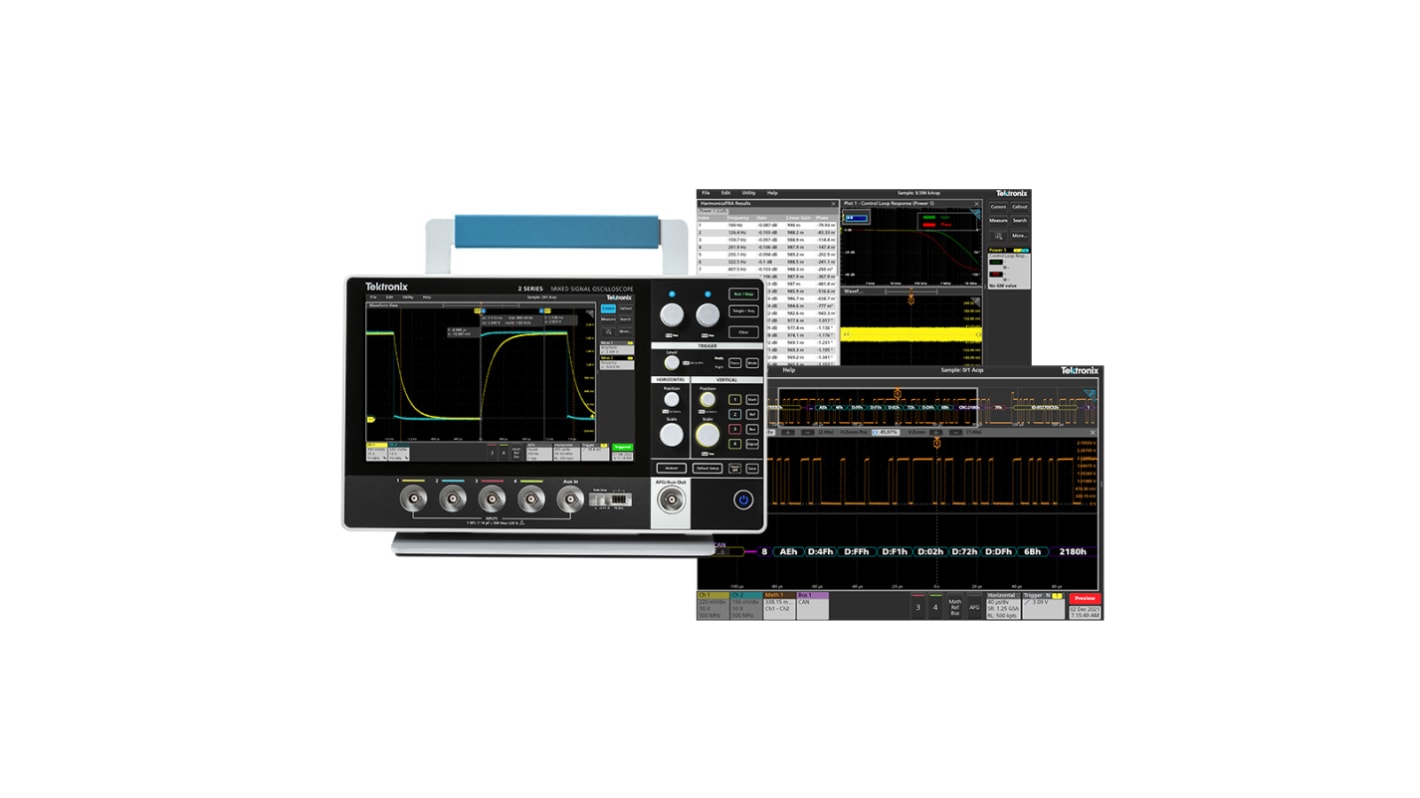 Tektronix MSO24 Series Analogue, Digital Mixed Signal Mixed Signal Oscilloscope, 4 Analogue Channels, 350MHz, 16