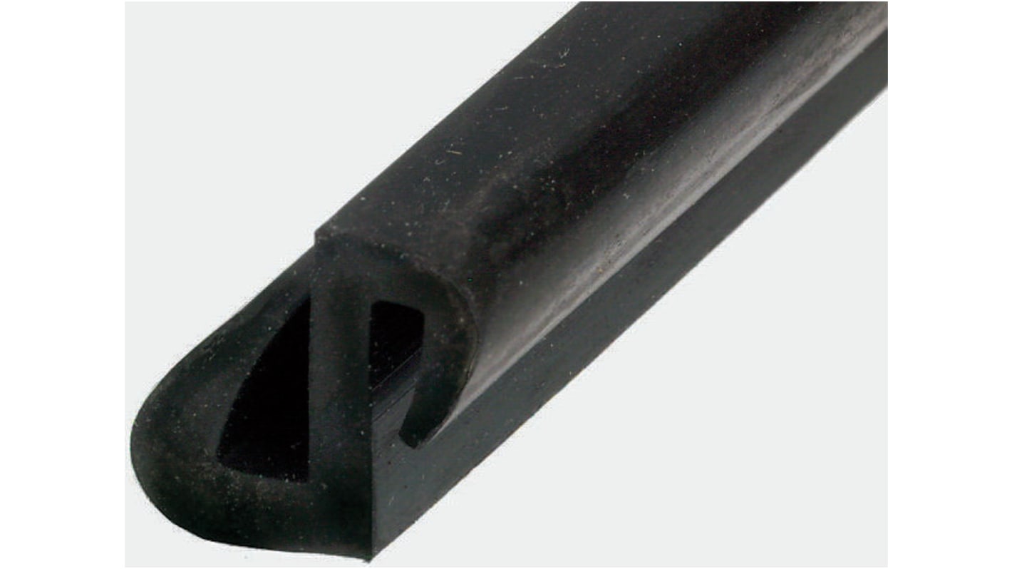 RS PRO Türdichtung, Typ , EPDM, Schwarz, B. 6.5mm, H. 6,5 mm, L. 16.2mm