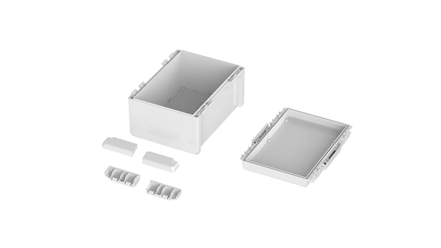 Caja Bopla de Policarbonato V0 Gris claro, 160 x 300 x 239mm, IP66, IP68