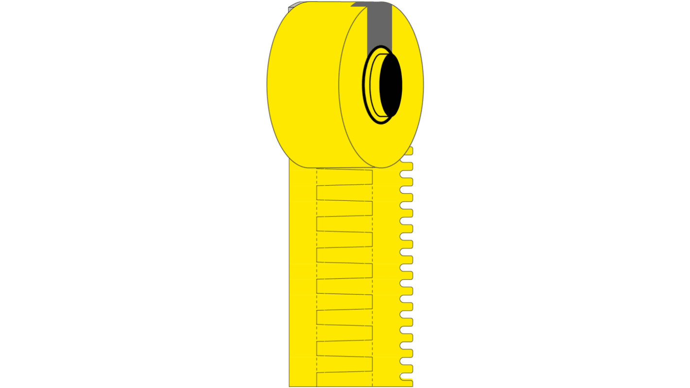 Etichetta Brady, conf da 2500Per rotolo, col. Giallo