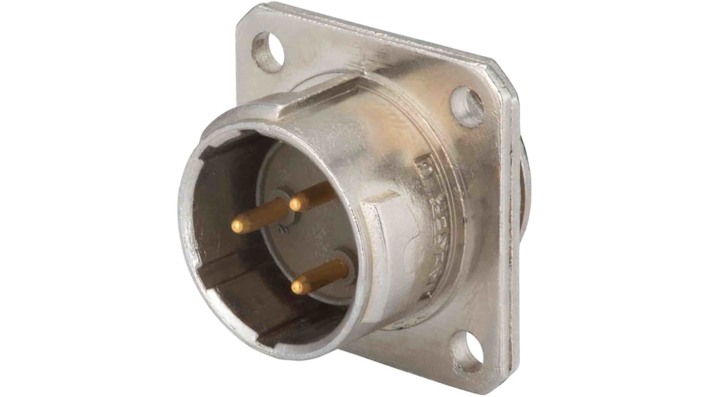 Jaeger 7 Way Panel Mount MIL Spec Circular Connector Receptacle, Pin Contacts, MIL-DTL-5015