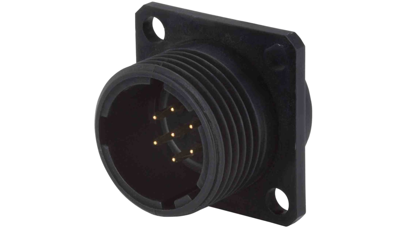 Jaeger Circular Connector, 3 Contacts, Panel Mount, Miniature Connector, Socket, Female, 6330 Series