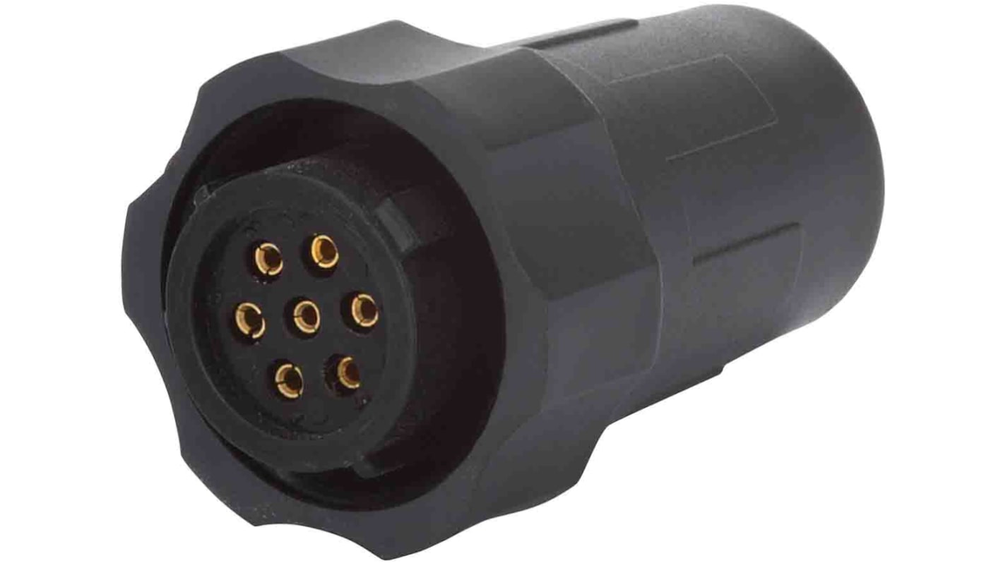 Jaeger Connector, 3 Contacts, Cable Mount, Socket, Male, 6333 Series