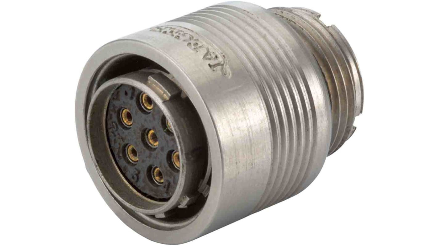 Jaeger Circular Connector, 4 Contacts, Cable Mount, Miniature Connector, Socket, Female, IP65, Miniature Push-Pull