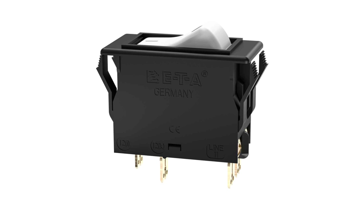 ETA Thermal Circuit Breaker - 3120 2 Pole 250V Voltage Rating Snap In, 20A Current Rating