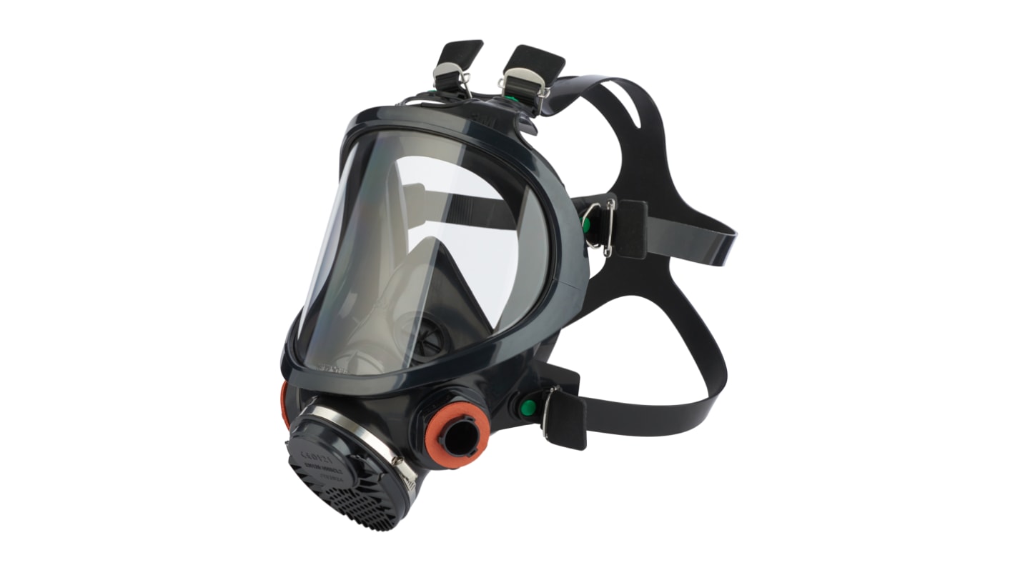 Maschera respiratoria 3M col. nero, Misura unica, Maschera completa