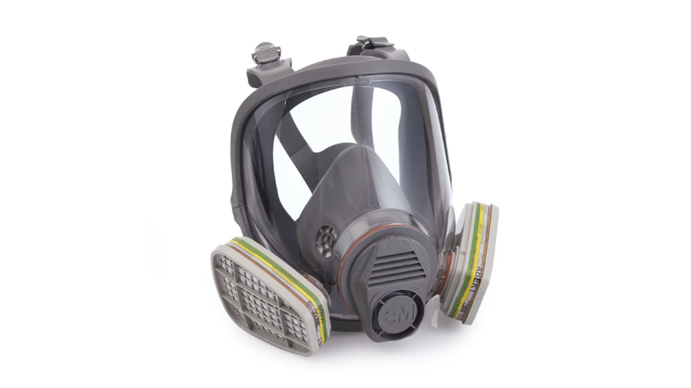 Maschera respiratoria 3M col. Nero, Grigio, Taglia Piccola, Maschera completa