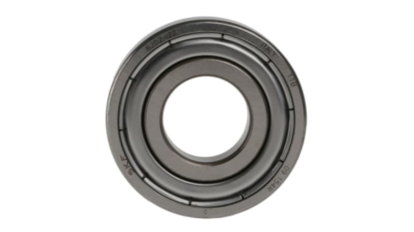 SKF 6202-2Z Single Row Deep Groove Ball Bearing- Both Sides Shielded 15mm I.D, 35mm O.D