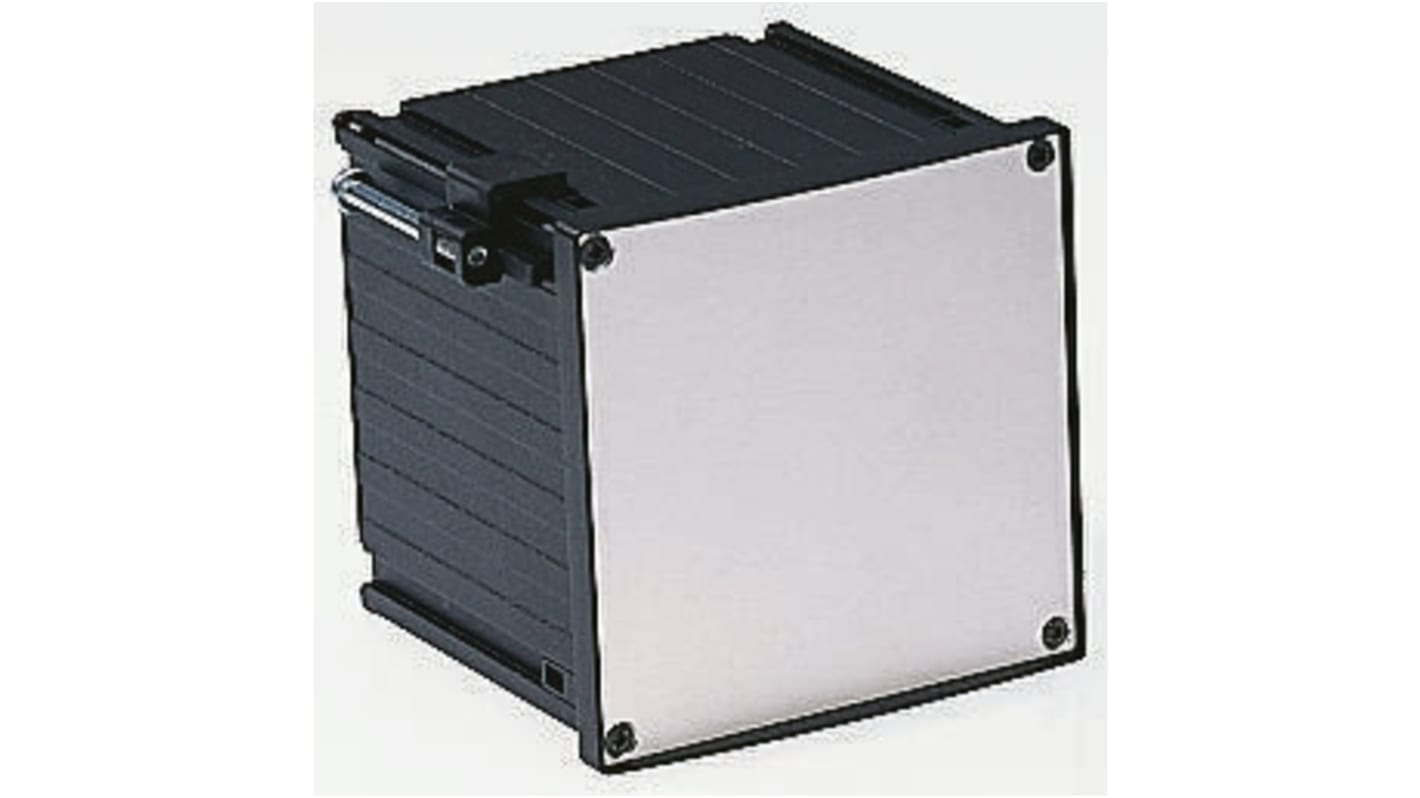 Rose Multitronic Series Black Die Cast Aluminium Enclosure, 96 x 96 x 138mm