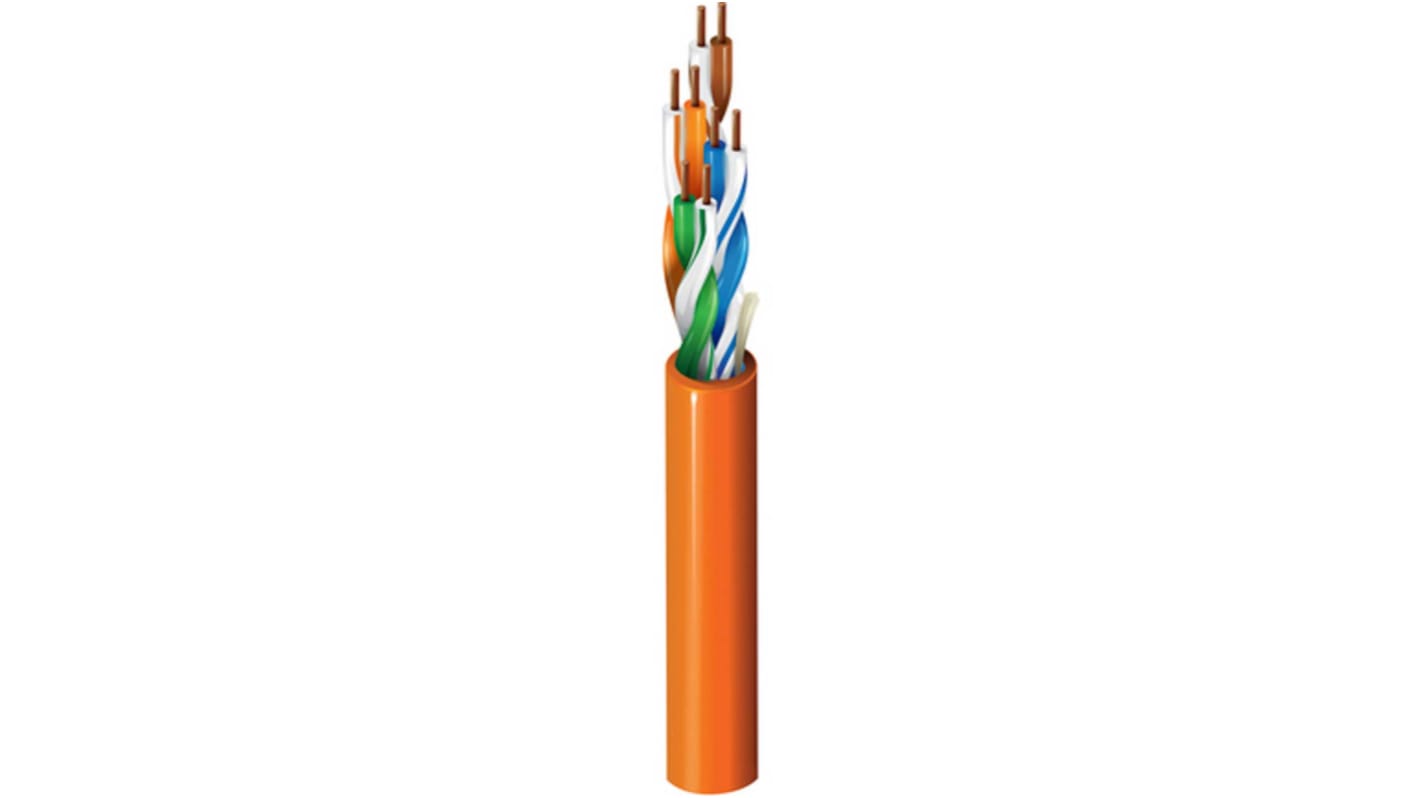 Cavo Ethernet Cat5e (U/UTP) Belden, guaina in PVC col. Grigio, L. 304m, Senza terminazione