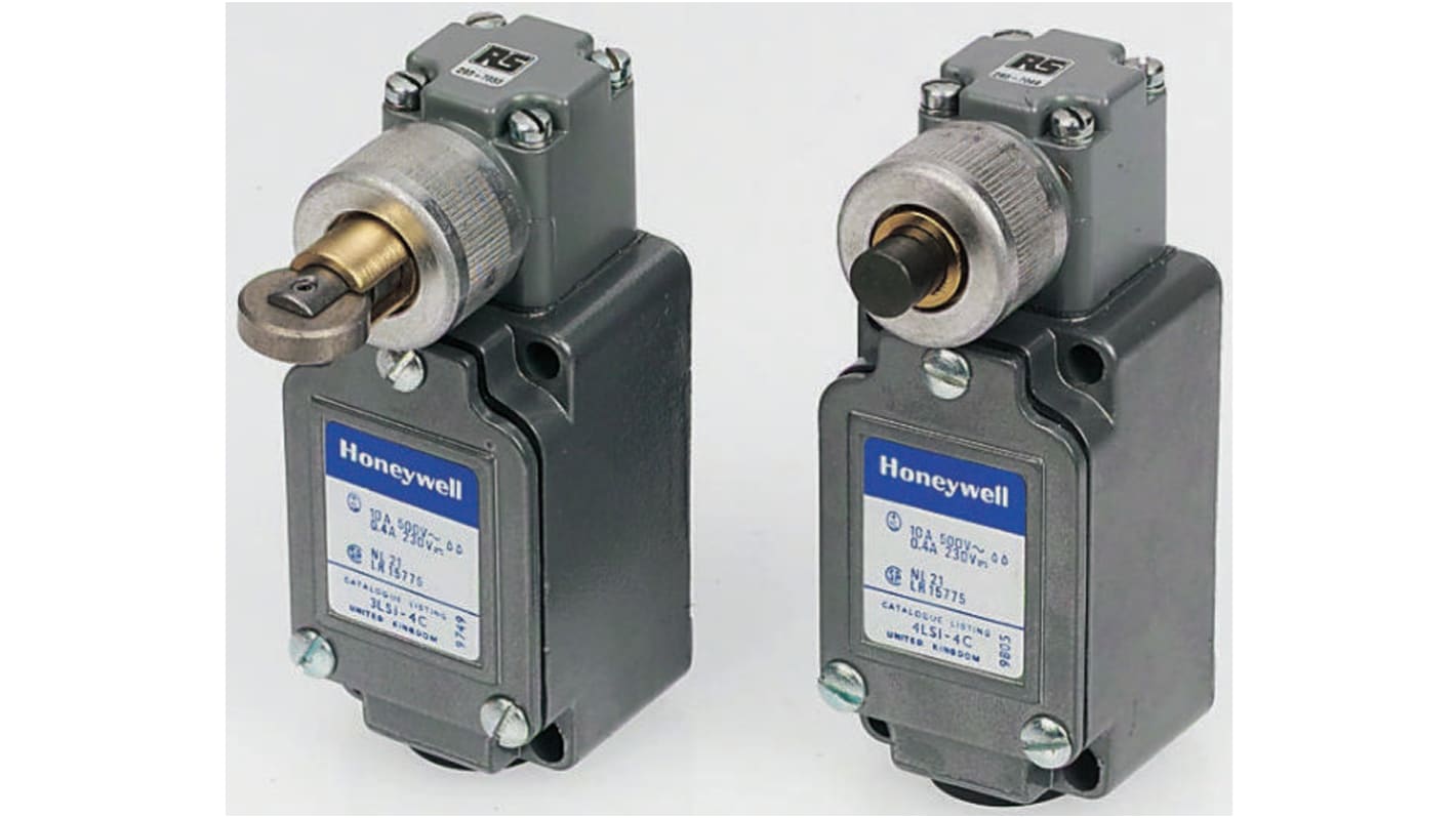 Honeywell Plunger Limit Switch, NO/NC, IP67, SPDT, Die Cast Zinc Housing, 480V ac Max, 10A Max