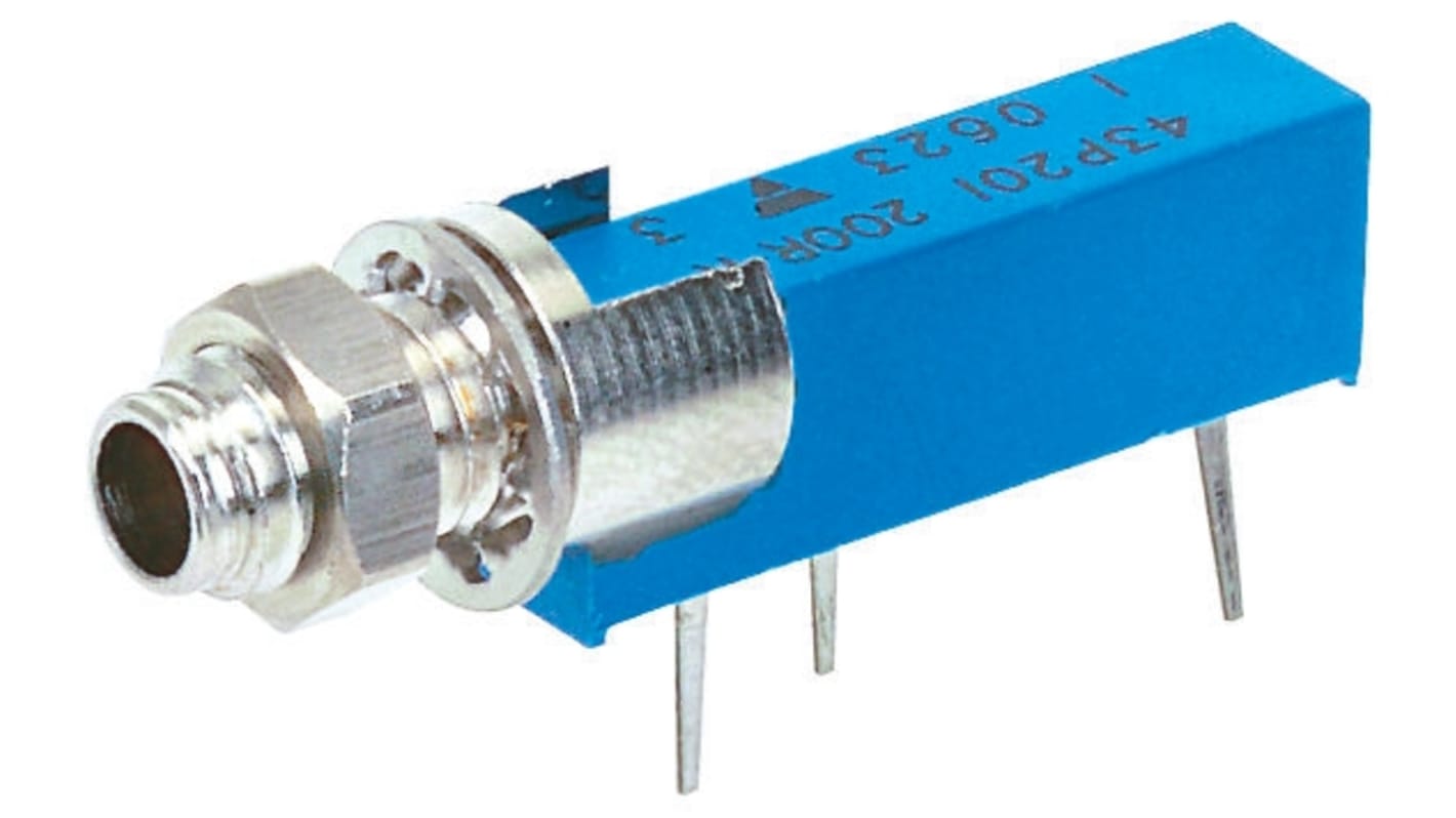 Vishay 43P 20-Gang THT Trimmer-Potentiometer, Seitliche Einstellung, 2kΩ, ±10%, 0.5W, Pin, L. 27.81mm