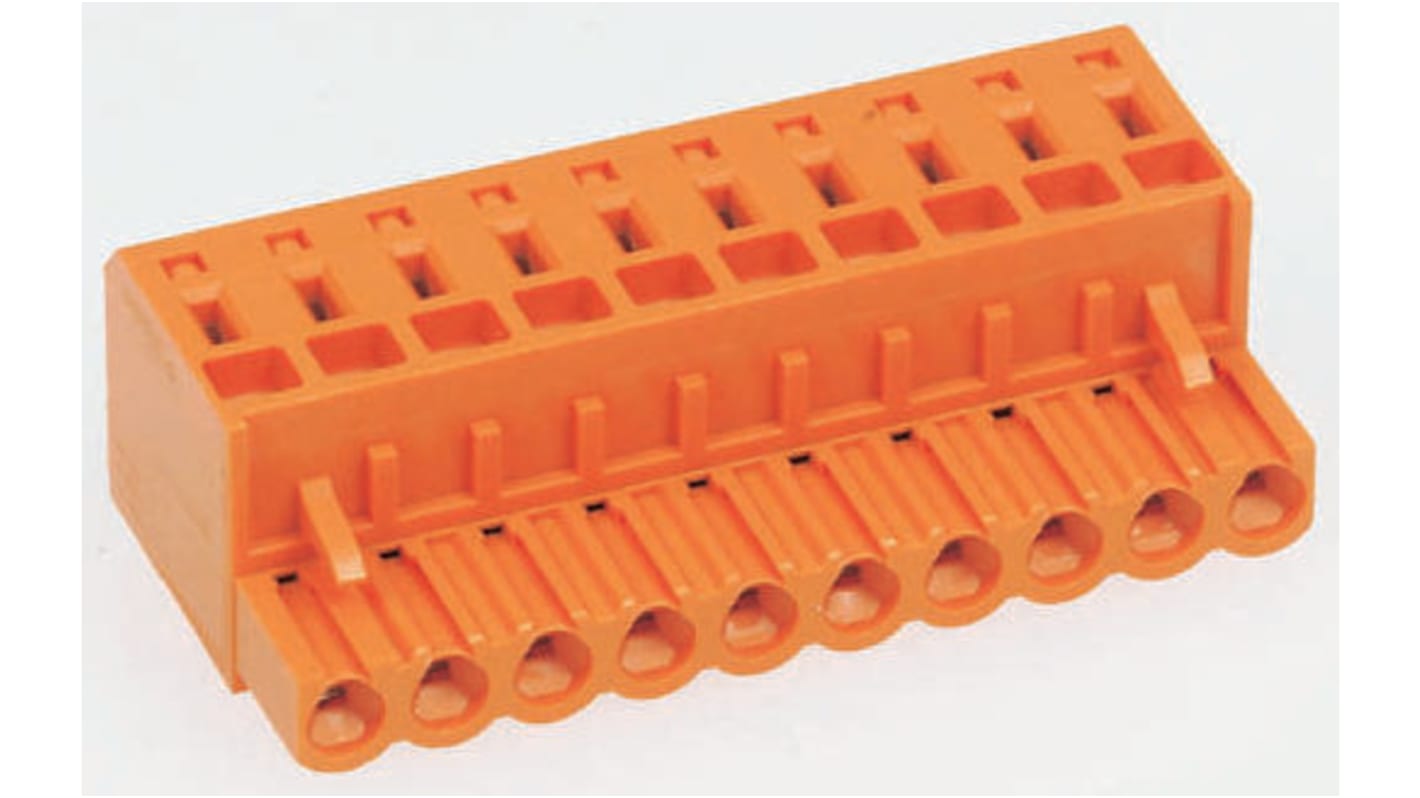 Weidmuller BL Series PCB Terminal Block, 5-Contact, 5.08mm Pitch, Cable Mount, Screw Termination